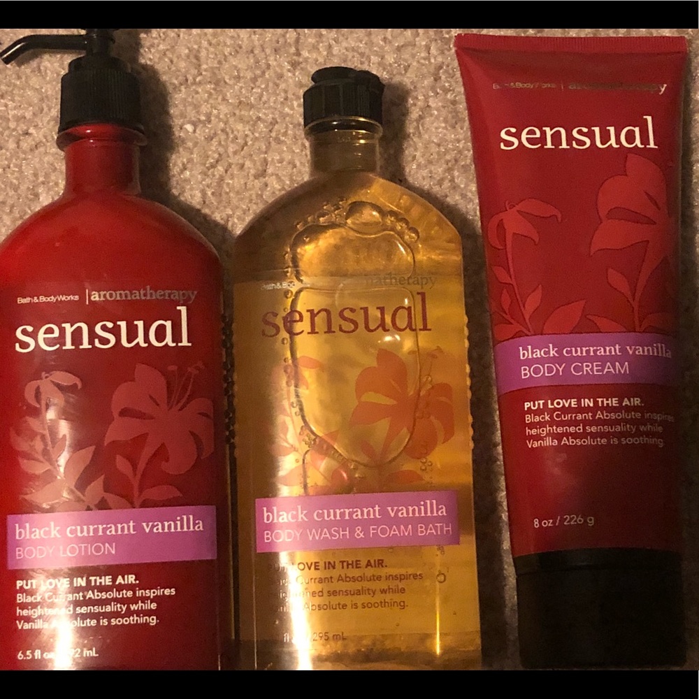 RARE Bath &Body Works aromatherapy Sensual set